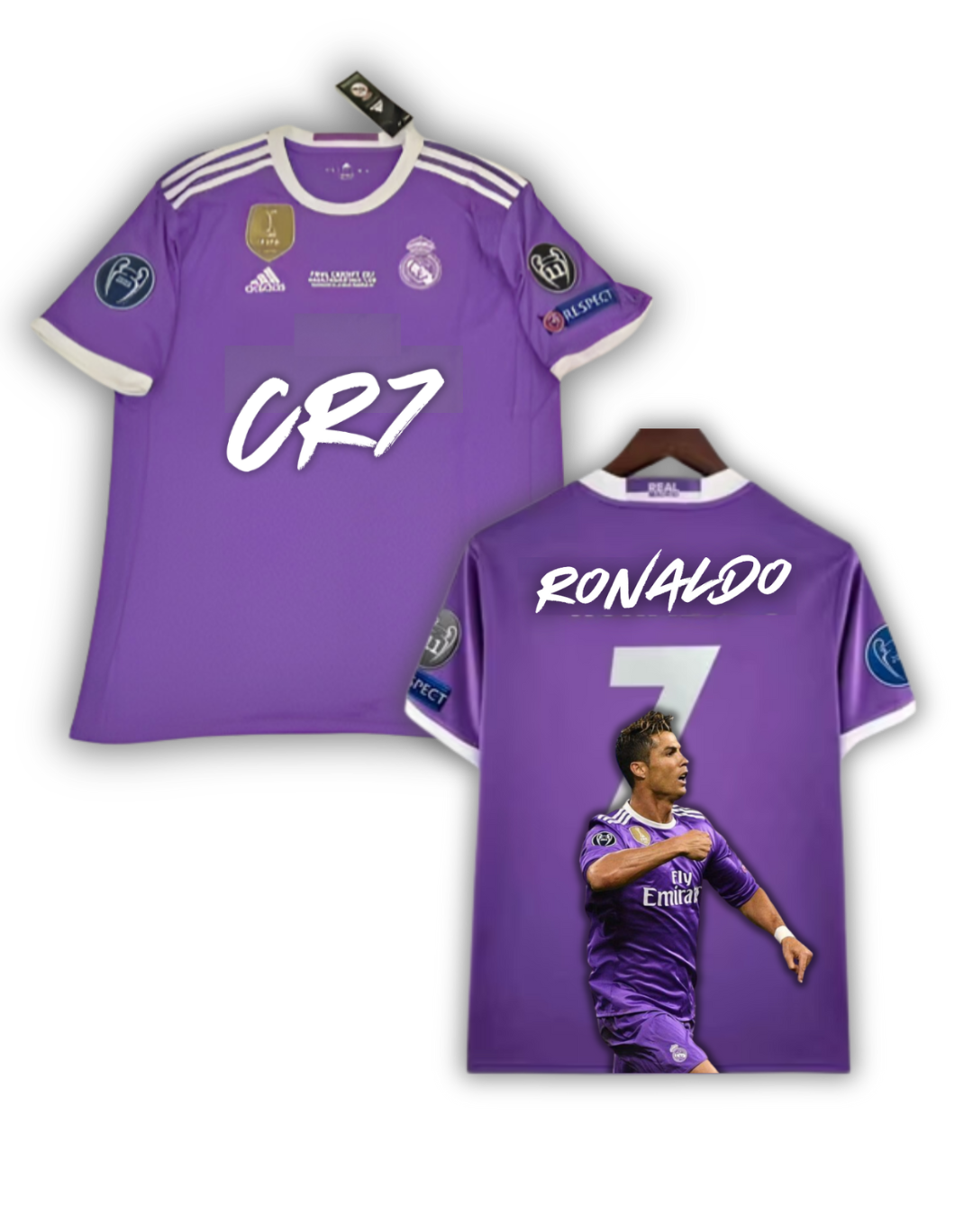 Camiseta Retro Real Madrid x Cristiano Ronaldo – “CR7 Purple Edition”