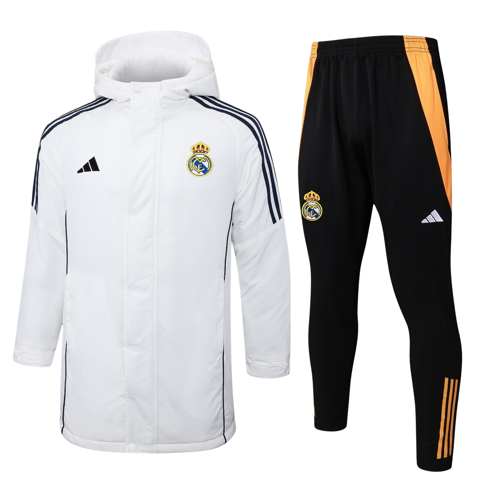Chándal con Chaquetón Real Madrid | White & Gold